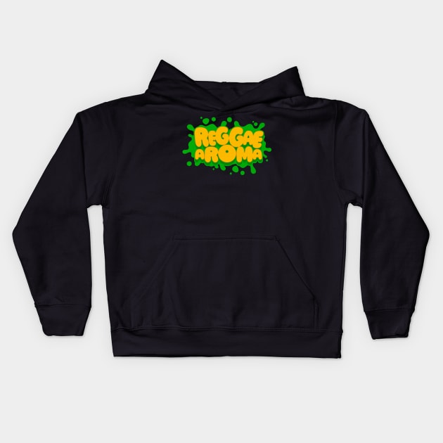 Reggae Aroma Kids Hoodie by rastauniversity